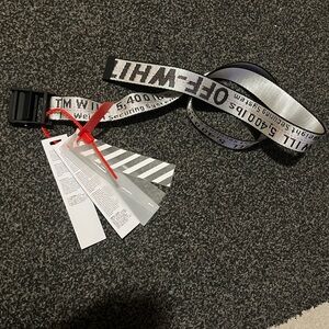 Off-White Industrial Belt in White
